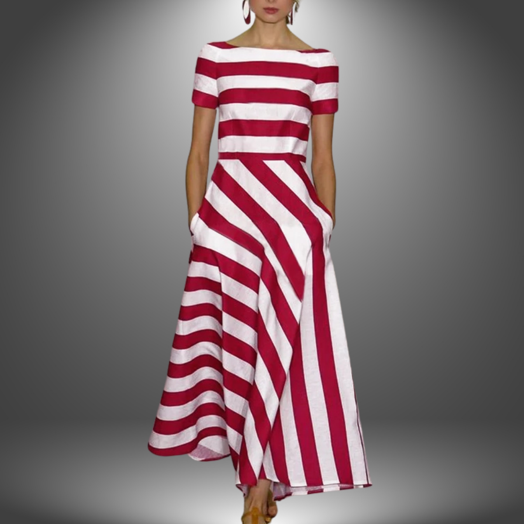 Jenny | Stylish Striped Maxi Dress