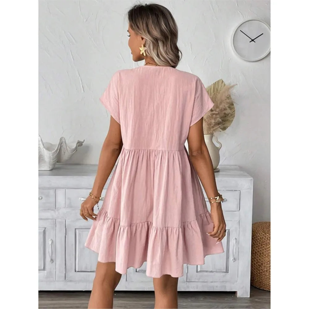 Elaya™ | Belted Maxi Shirt Dress