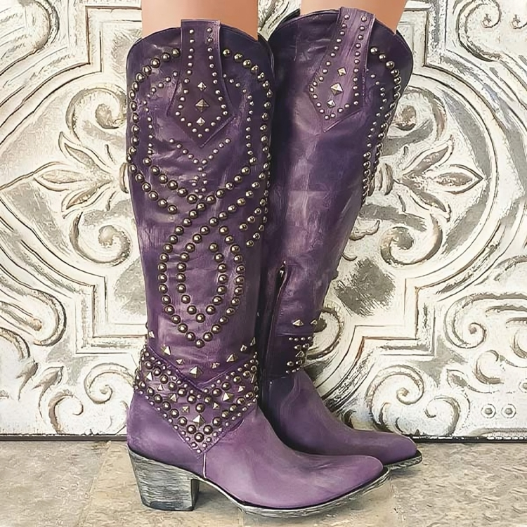 Monroe | Western Knee-High Boots