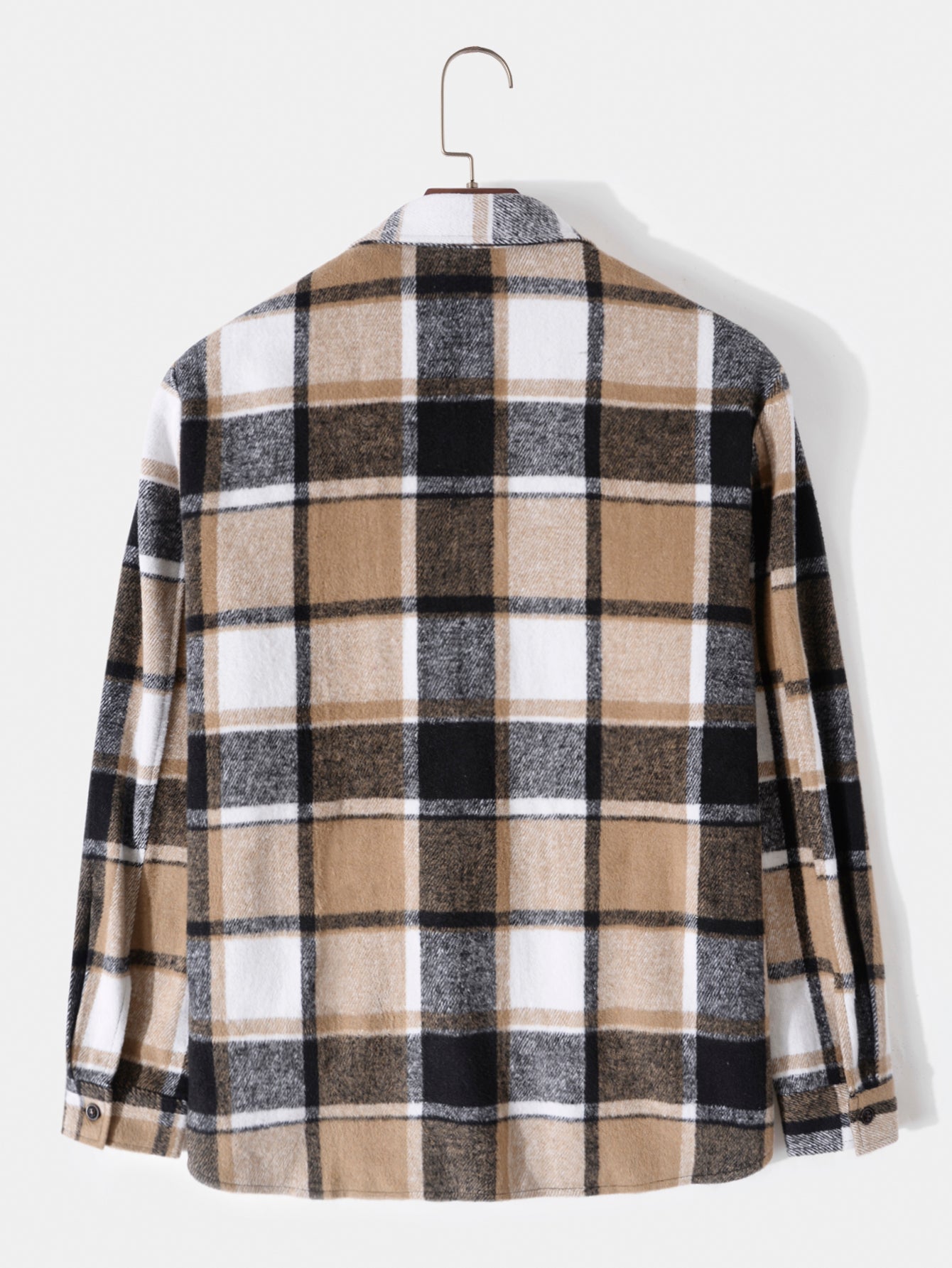 Burbery - Long Sleeve Button-Up Flannel Check Overshirt