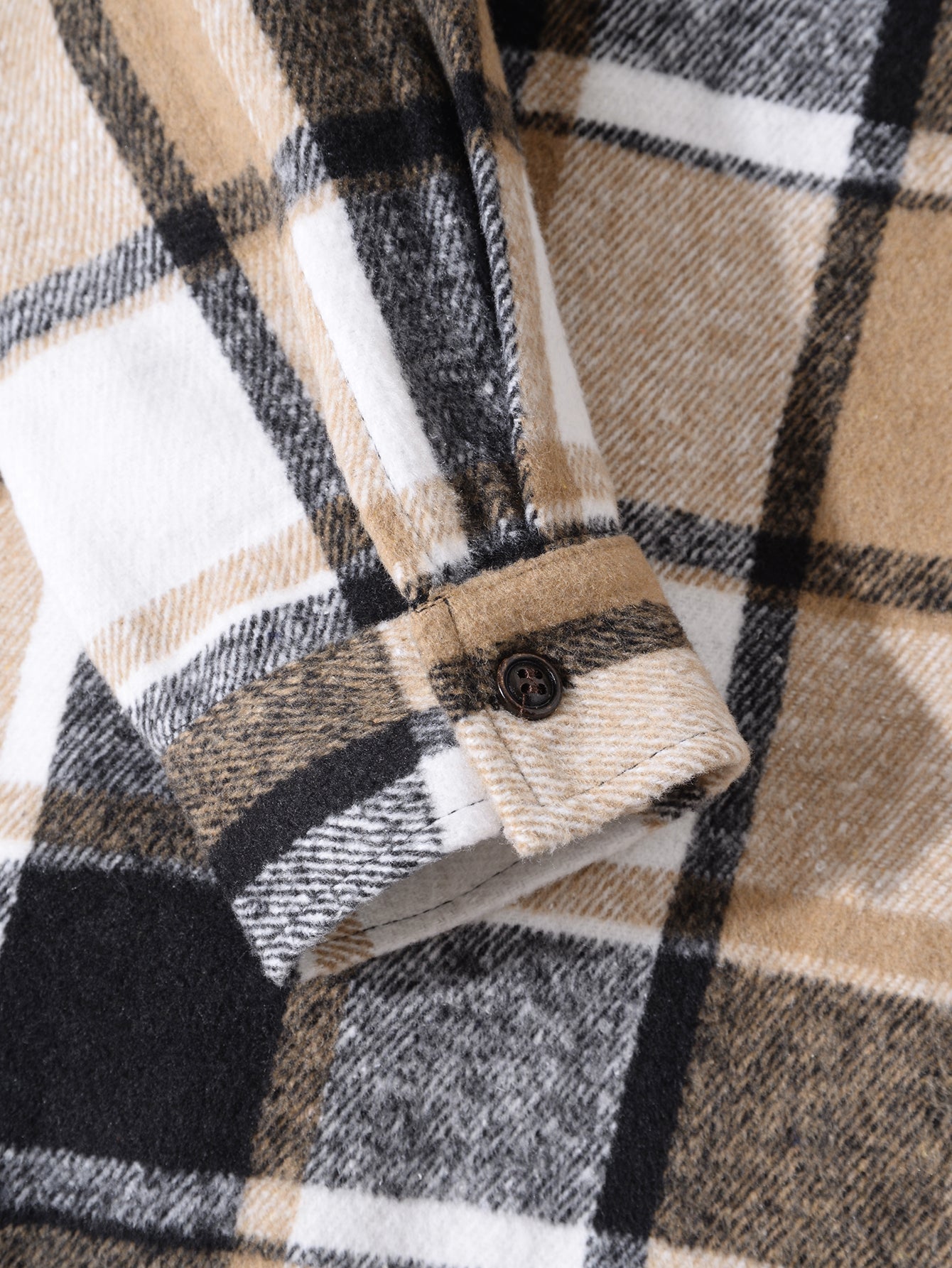 Burbery - Long Sleeve Button-Up Flannel Check Overshirt