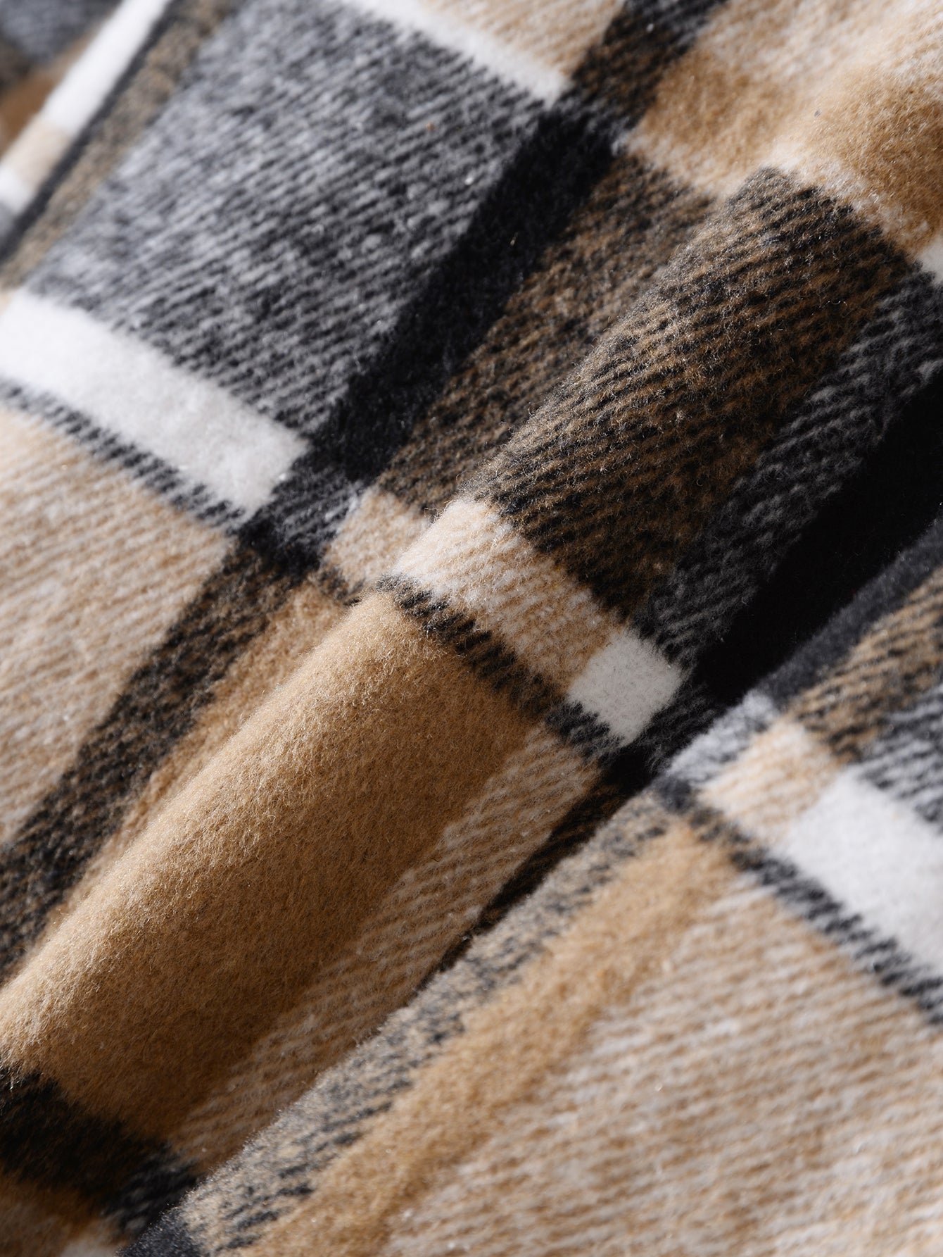 Burbery - Long Sleeve Button-Up Flannel Check Overshirt