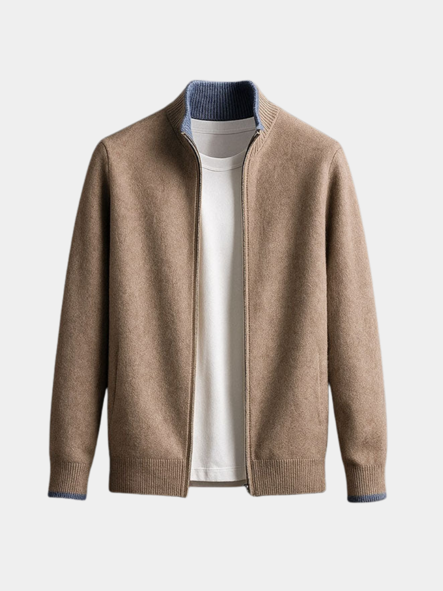 HARVEY |ELEGANT WOOL ZIP JACKET