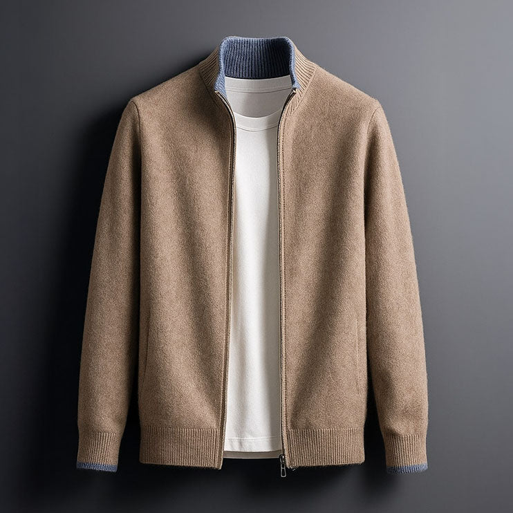 HARVEY |ELEGANT WOOL ZIP JACKET