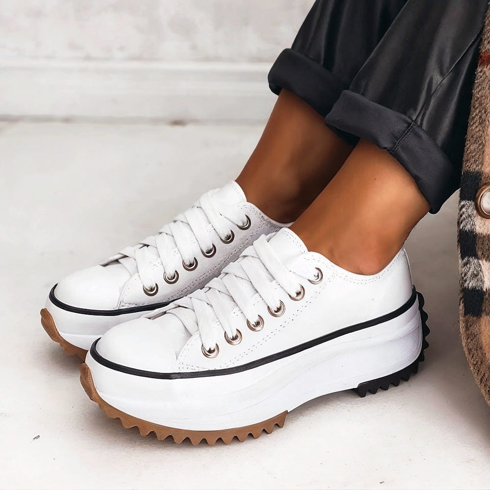 Gianna | Low-Top Thick-Heeled Shoes