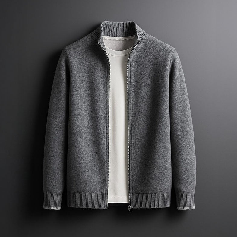 HARVEY |ELEGANT WOOL ZIP JACKET