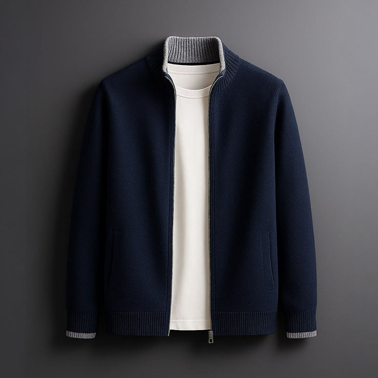 HARVEY |ELEGANT WOOL ZIP JACKET